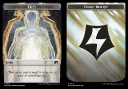 MTG Modern Horizons 3 TOKEN Copy #0001 Energy Reserve #0036 PLAYSET 4X X4 - Image 1