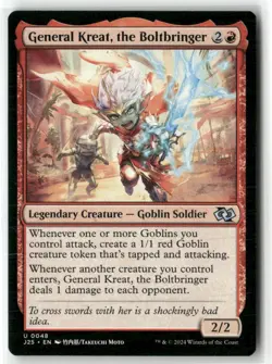 General Kreat, The Boltbringer Foundations Jumpstart NM Magic MTG - Image 1