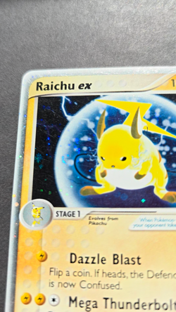 Pokemon TCG Raichu ex 98/100 Sandstorm Holo SWIRL, Lightly Played ungraded - Image 2