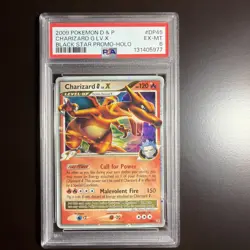 2009 Pokemon Diamond & Pearl Charizard G LV.X Black Star Promo #DP45 PSA 6 EX-MT - Image 1