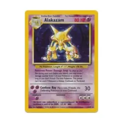 Pokemon Pokemon Base Set Alakazam (HR) #1 (Holo) Fair - Image 1