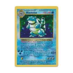 Pokemon Pokemon Base Set (Shadowless) Blastoise (HR) #2 (Holo) Fair- - Image 1