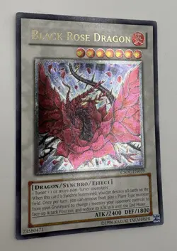 Yugioh Black Rose Dragon Unlimited Edition Ultimate Rare CSOC-EN039 VLP/NM - Image 1