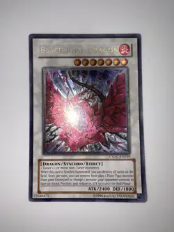 Yugioh Black Rose Dragon Unlimited Edition Ultimate Rare CSOC-EN039 VLP/NM - Image 2