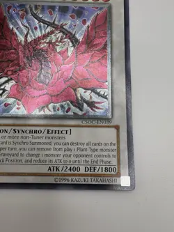 Yugioh Black Rose Dragon Unlimited Edition Ultimate Rare CSOC-EN039 VLP/NM - Image 3