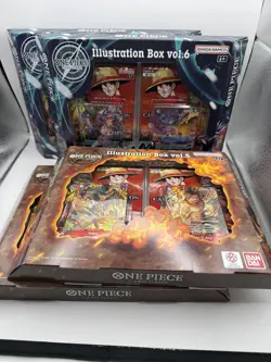 ONE PIECE Illustration Box Vol 5 & Vol 6 - Two of Each Box - New and Sealed - Image 1