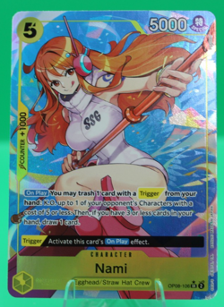 Nami OP08-106 Two Legends Foil Alternate Art Super Rare - Image 1