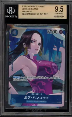 One Piece CCG Bo Hancock Decisive Battle Japanese Alternate Art OP02-059 BGS 9.5 - Image 1