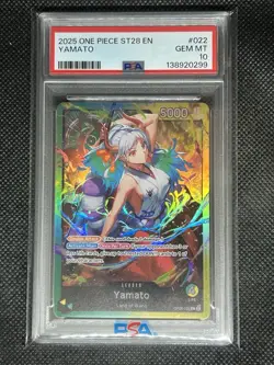 2025 One Piece CCG English ST 28-022 YAMATO PSA 10 Gem Mt - Image 1