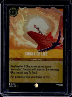 2024 Disney Lorcana EN 9 Circle of Life Cold Foil 26/204 - Image 1
