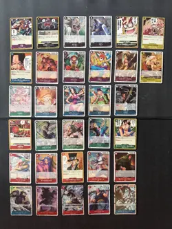 One Piece TCG English 32 R and SR card lot - Image 1