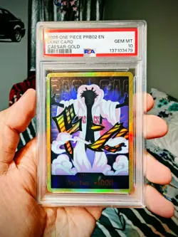 DON!! Card (Caesar Clown) (Gold) Premium Booster -The Best- Vol. 2 Foil PSA 10 - Image 1