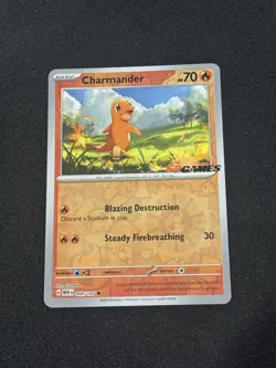 Charmander 004/165 Pokemon 151 EB Games Stamped Promo Pokemon Card - NM - Image 1