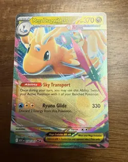 Pokemon Mega Dragonite EX 152/217 Full Art Holo EX Card English - Image 1