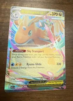 Pokemon Mega Dragonite EX 152/217 Full Art Holo EX Card English - Image 2