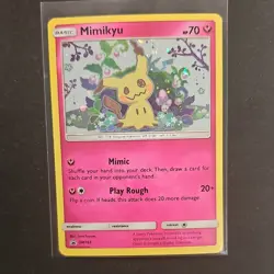 Pokemon Mimikyu SM163 Sun & Moon Promo Holo Card 70 HP English TCG - Image 1