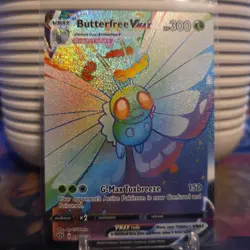 Butterfree Vmax 190/189 Darkness Ablaze NM Full Art Rainbow Rare Pokemon Card - Image 1