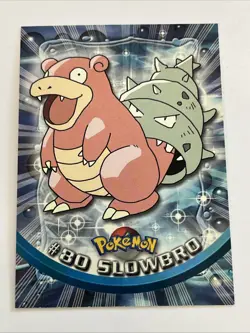 Topps Chrome Pokemon 2000 Series 2 Slowbro Card #80 - Image 1
