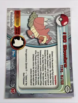 Topps Chrome Pokemon 2000 Series 2 Slowbro Card #80 - Image 2