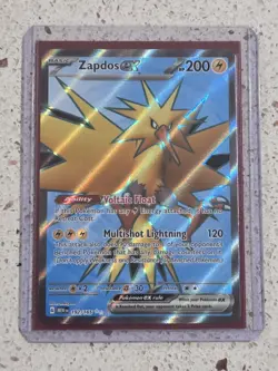 Zapdos ex 192/165 Scarlet & Violet 151 Full Art Ultra Rare Holo Pokemon Card NM - Image 1