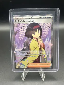 Pokemon TCG Erika's Invitation Scarlet Violet-151 Full Art Rare Card 196/165 - Image 1