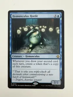 Homunculus Horde MTG Magic the Gathering Card NM Near Mint FDN - Image 1