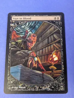 MTG Magic: Magic Player Rewards: Sign in Blood #3/9 Rare - NM - Image 1
