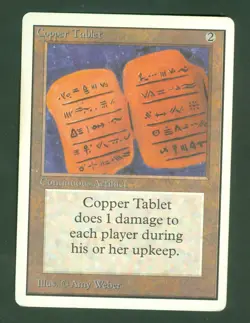 COPPER TABLET UNLIMITED uncommon Magic the Gathering - Image 1