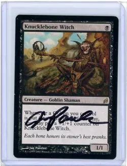 Knucklebone Witch Lorwyn Rare Signed Artist Proof MTG - Image 1