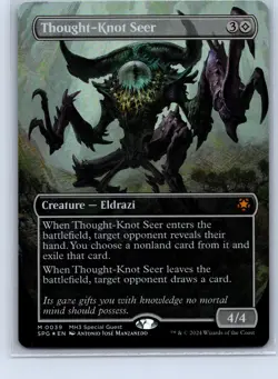 Magic_the_gathering Special Guests #39 Thought-Knot Seer (Borderless) Foil .VO4 - Image 1