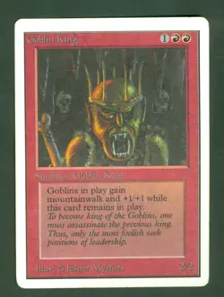 GOBLIN KING UNLIMITED rare Magic the Gathering - Image 1