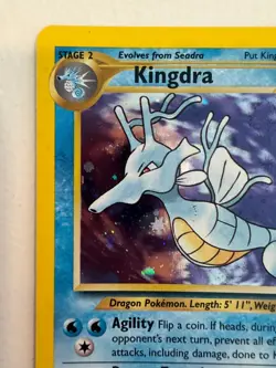 Kingdra 8/111 Pokemon Neo Genesis Holo Rare Card - MP Rare Vintage - Image 2