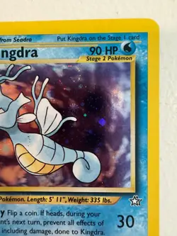 Kingdra 8/111 Pokemon Neo Genesis Holo Rare Card - MP Rare Vintage - Image 3