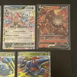 Pokemon 5 Card Lot - EX, Mega, V Ultra Rares NM - Image 3