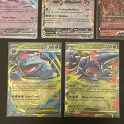 Pokemon 5 Card Lot - EX, Mega, V Ultra Rares NM - Image 4