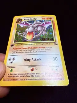 1999 Aerodactyl (Prerelease) 01/62 Fossil Wotc Promo Holo Vintage Pokemon TCG - Image 5