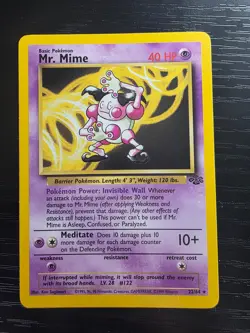 Mr. Mime 22/64 Jungle Rare Pokemon TCG LP Lightly Played English - Image 1