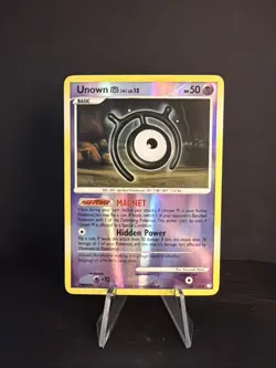 Pokemon TCG Unown (M) Mysterious Treasures Set 66/123 Reverse Holo Uncommon - Image 1