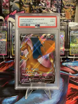 2020 Pokemon SWSH Promo Champion's Path Elite Trainer Box #050 Charizard v PSA 9 - Image 1