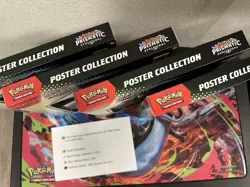Lot of 4 Pokemon Prismatic Evolutions Poster Collections, New, Factory Sealed - Image 2