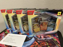 Lot of 4 Pokemon Prismatic Evolutions Poster Collections, New, Factory Sealed - Image 3