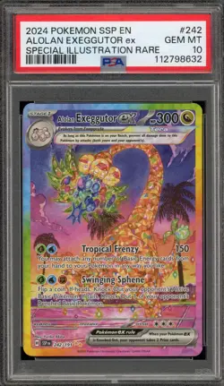 Pokemon Alolan Exeggutor ex Surging Sparks Special Illustration Rare #242 PSA 10 - Image 1