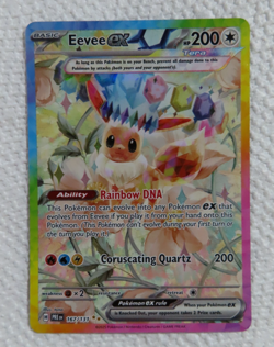 Eevee EX 167/131 Sir SV Prismatic Evolutions Pokemon 2025 Fresh Pull MINT - Image 1