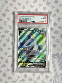 2021 Pokemon SWSH Battle Styles Empoleon V #145/163 PSA 10 - Image 1