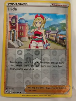 Irida 147/189 SWSH Astral Radiance Pokemon Reverse Holo Foil Nice! - Image 1