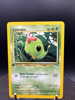 Pokemon TCG - Caterpie - 53/75 - 1ST EDITION - Neo Discovery (2001) - Image 4