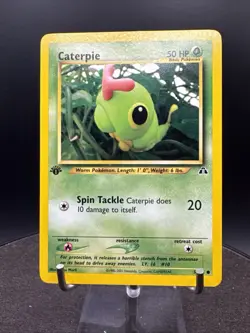 Pokemon TCG - Caterpie - 53/75 - 1ST EDITION - Neo Discovery (2001) - Image 5