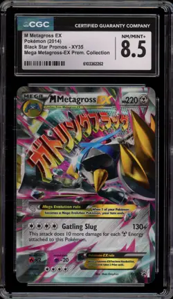 Pokemon M Metagross EX Premium Coll. Holo Promo XY35 CGC 8.5 - Image 1