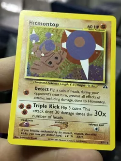 Hitmontop 3/75 Neo Hitmonchan 7/102 Base Set Vintage Pokemon Card Lot WOTC - Image 4