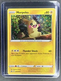 Pokemon TCG - Morpeko SWSH012 BLACK STAR PROMO HOLO - Image 1